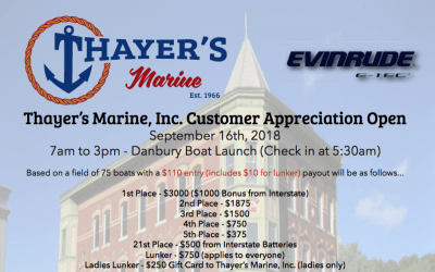 Thayer’s Marine, Inc. Open – 2018